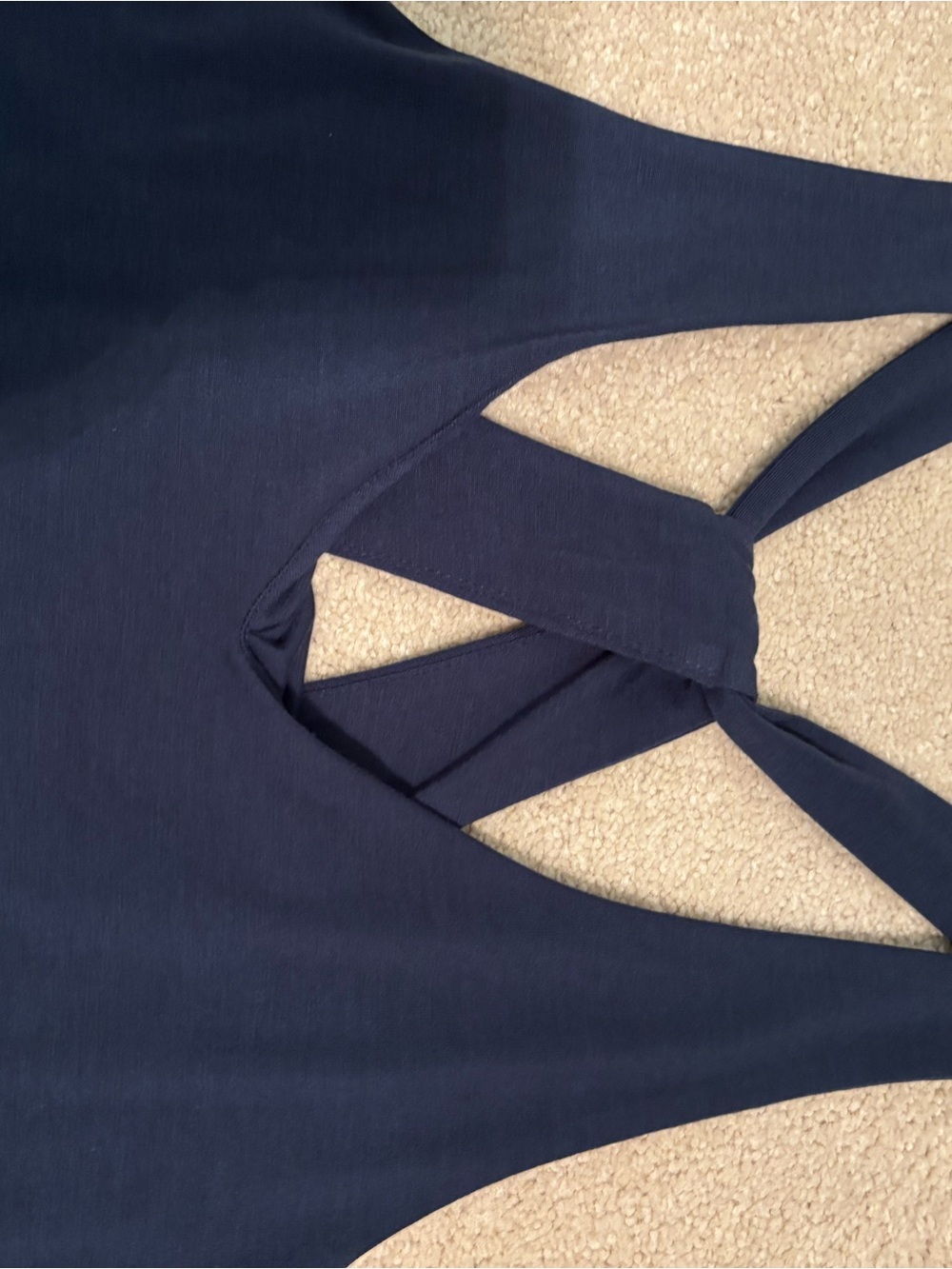 Athleta Navy Crisscross Back Tank